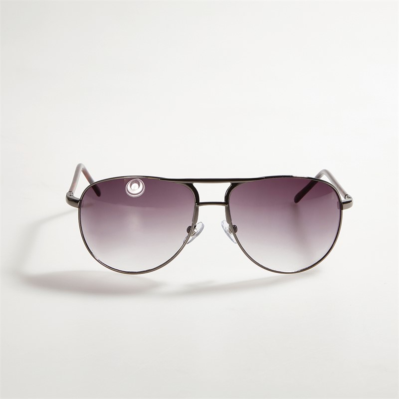 Sunsentials Mens Round Sunglasses Black/Tort