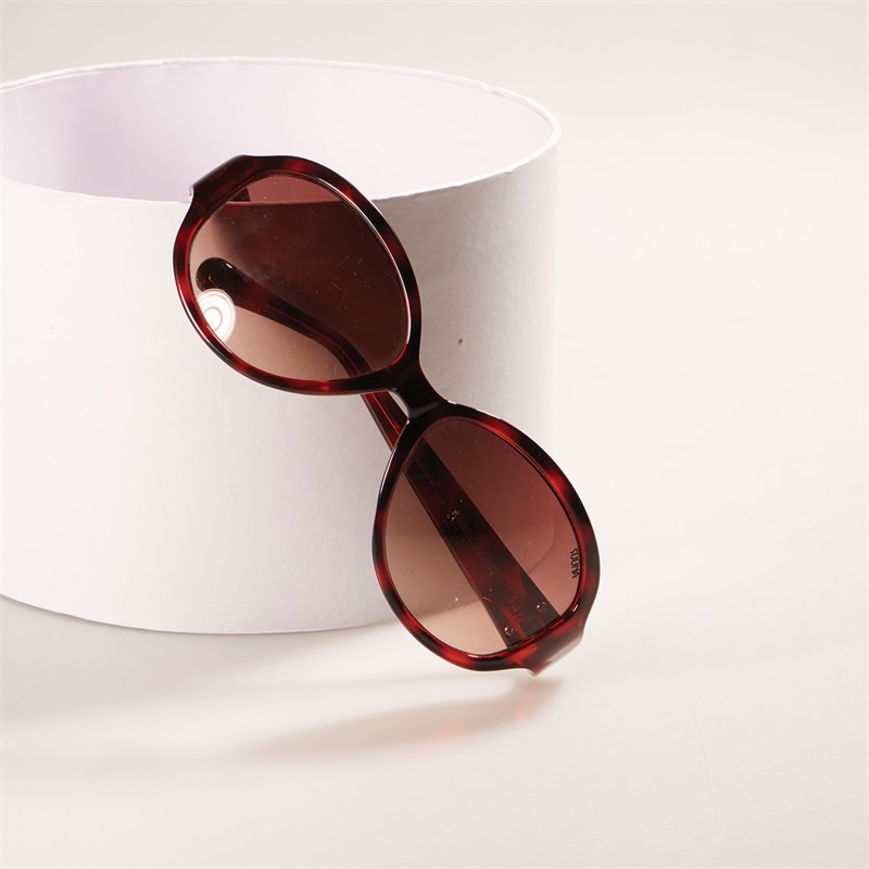 Suuna Womens Oval Plastic Sunglasses Dark Tort