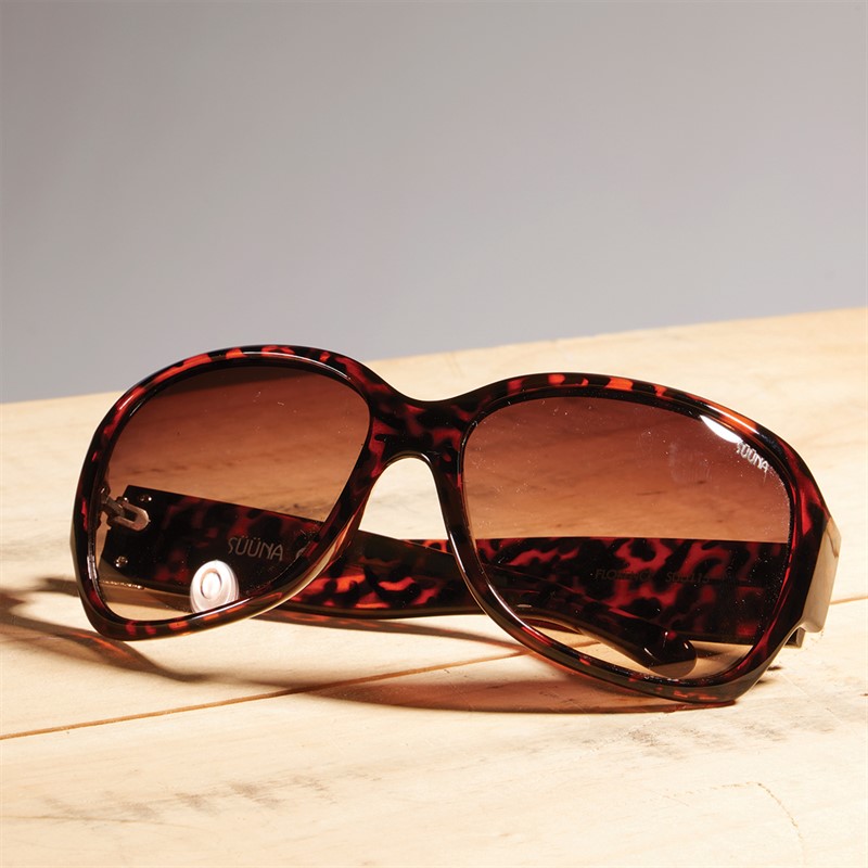 Suuna Womens Square Glam Sunglasses Demi Tort