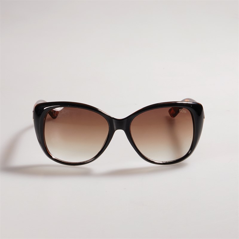 Suuna Womens Glam Cat Eye Sunglasses Black