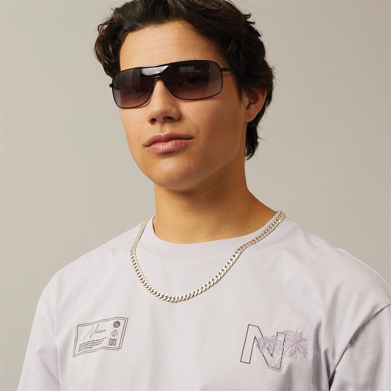 Suuna Mens Metal Visor Sunglasses Dark Gunmetal