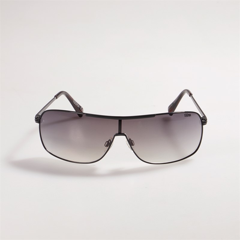 Suuna Mens Metal Visor Sunglasses Dark Gunmetal