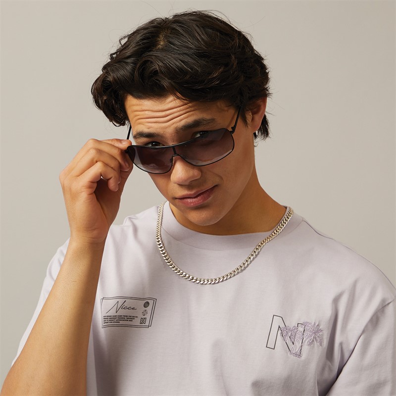 Suuna Mens Metal Visor Sunglasses Dark Gunmetal