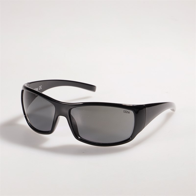 Suuna Mens Wrap Sunglasses Matte Black
