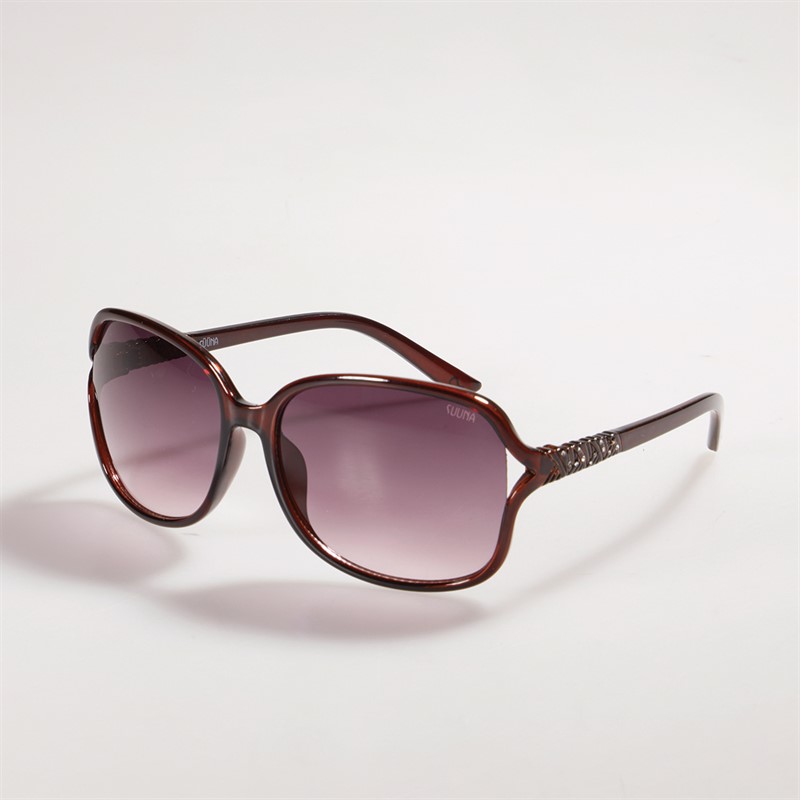 Suuna Womens Wrap Sunglasses Brown