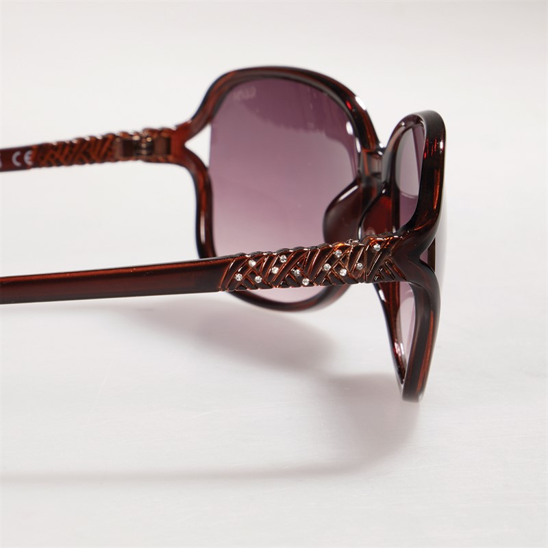 Suuna Womens Wrap Sunglasses Brown