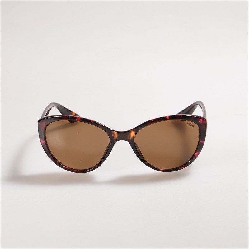 Suuna Womens Round Glam Sunglasses Red Tort