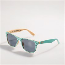 Monkey Monkey Kids D-Frame Sunglasses Mint Printed With Wood Effect