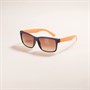 Monkey Monkey Kids Square Plastic Sunglasses Navy/Orange
