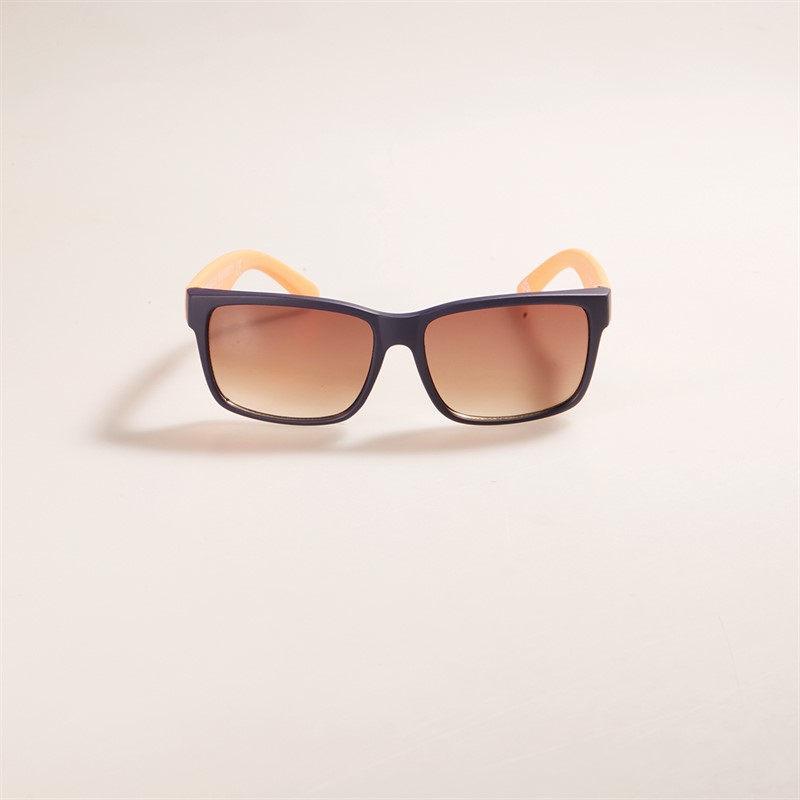 Monkey Monkey Kids Square Plastic Sunglasses Navy/Orange