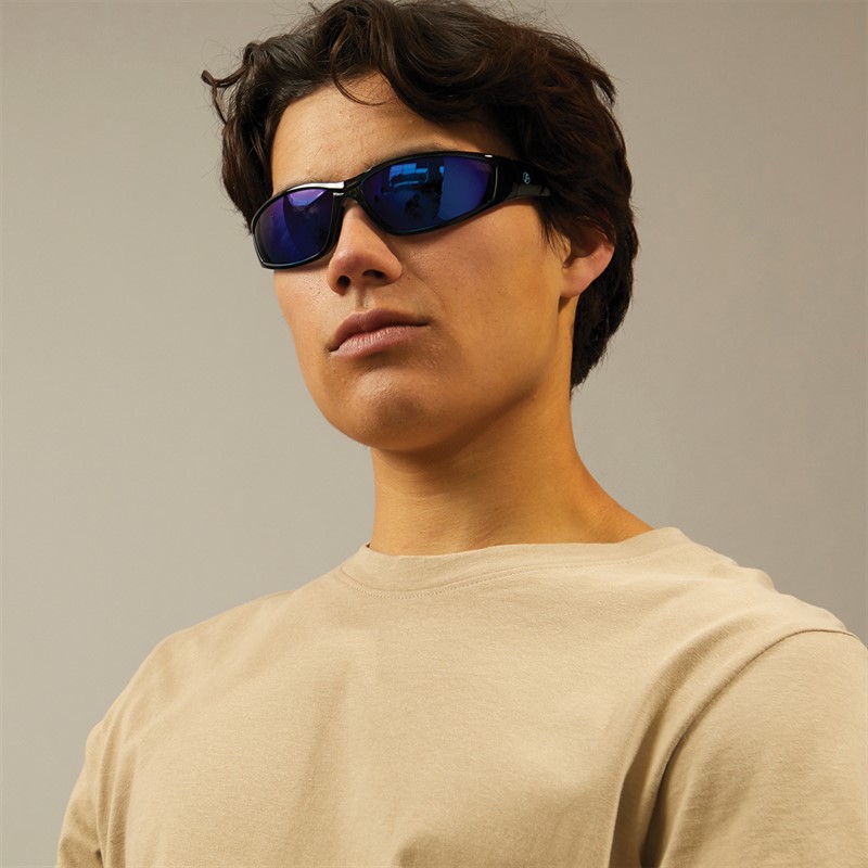 Freedom Mens Easy Wrap Sunglasses Matte Black