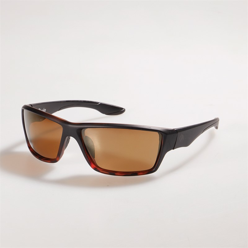 Freedom Mens Rectangular Sport Sunglasses Black To Tort