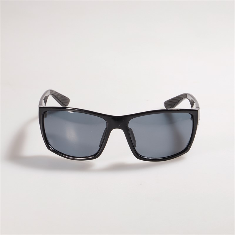 Freedom Mens Rectangle Wrap Sunglasses Black