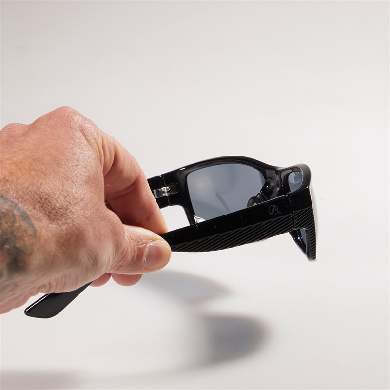 Freedom Mens Rectangle Wrap Sunglasses Black