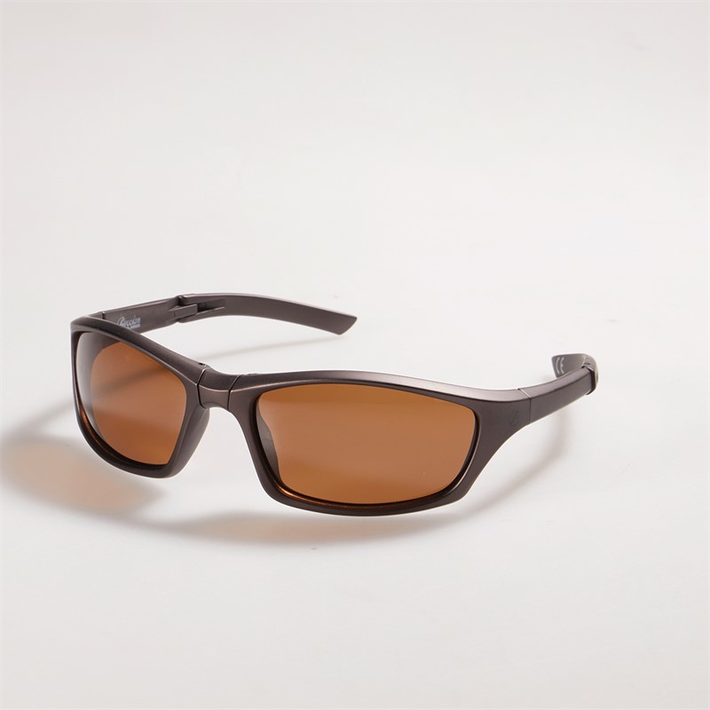 Freedom Mens Foldable Sport Wrap Sunglasses Matte Brown