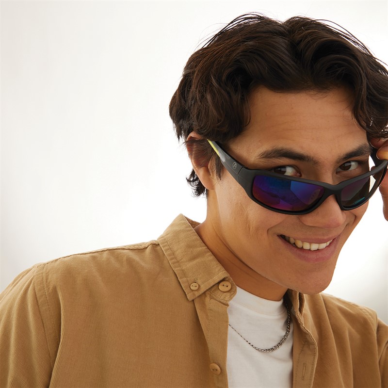 Freedom Mens Classic Sport Sunglasses Matte Black