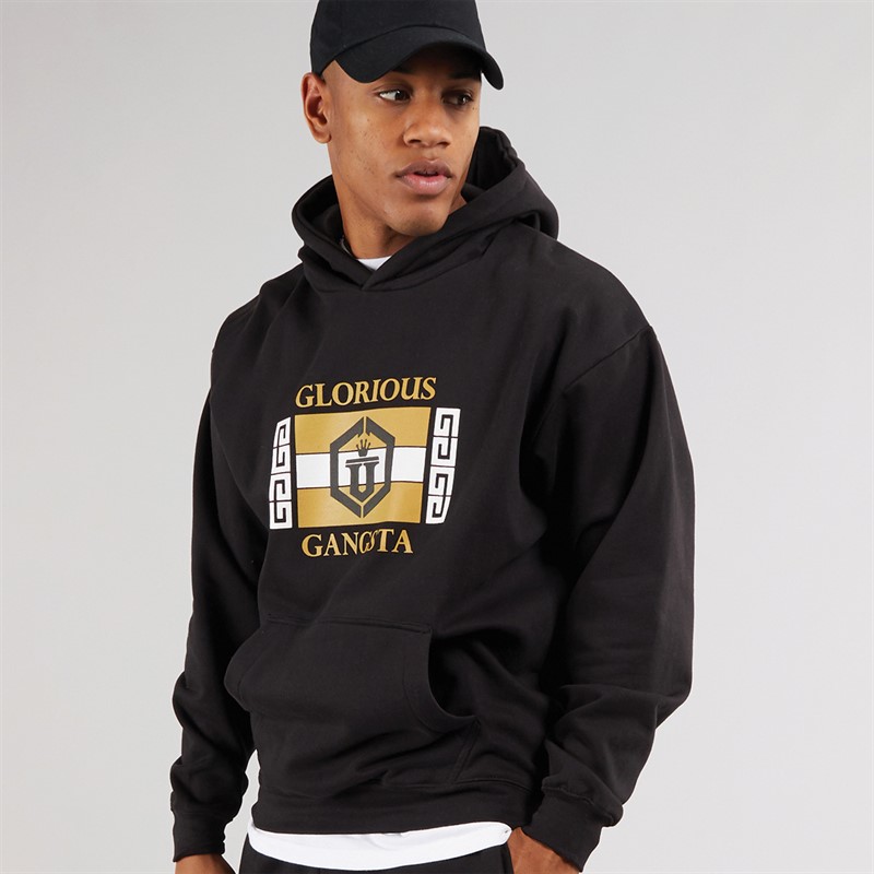Glorious Gangsta Mens Prima Hoodie Black - Size S