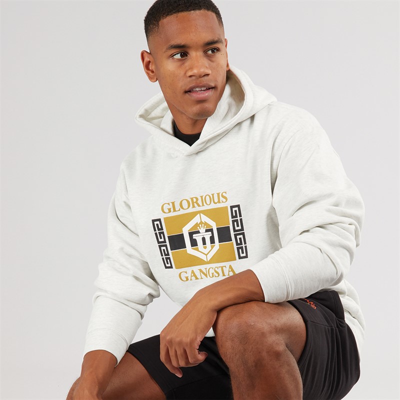 Glorious Gangsta Mens Prima Hoodie Ash Grey - Size XXL