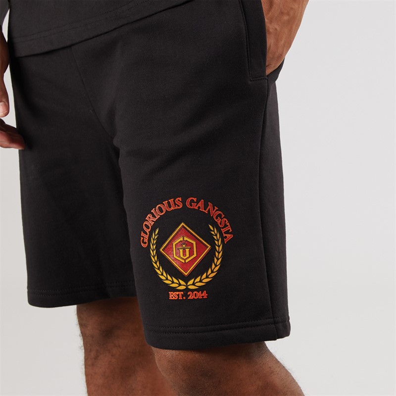 Glorious Gangsta Mens Veenuss Jog Shorts Black