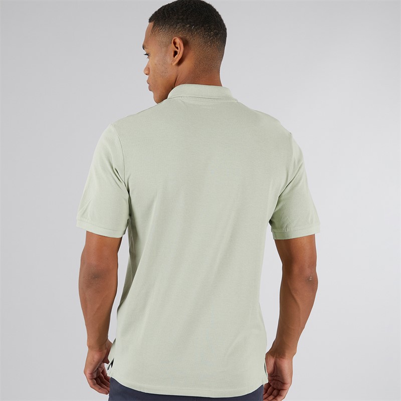 JJ REBEL Mens Flag Logo Polo Desert Sage