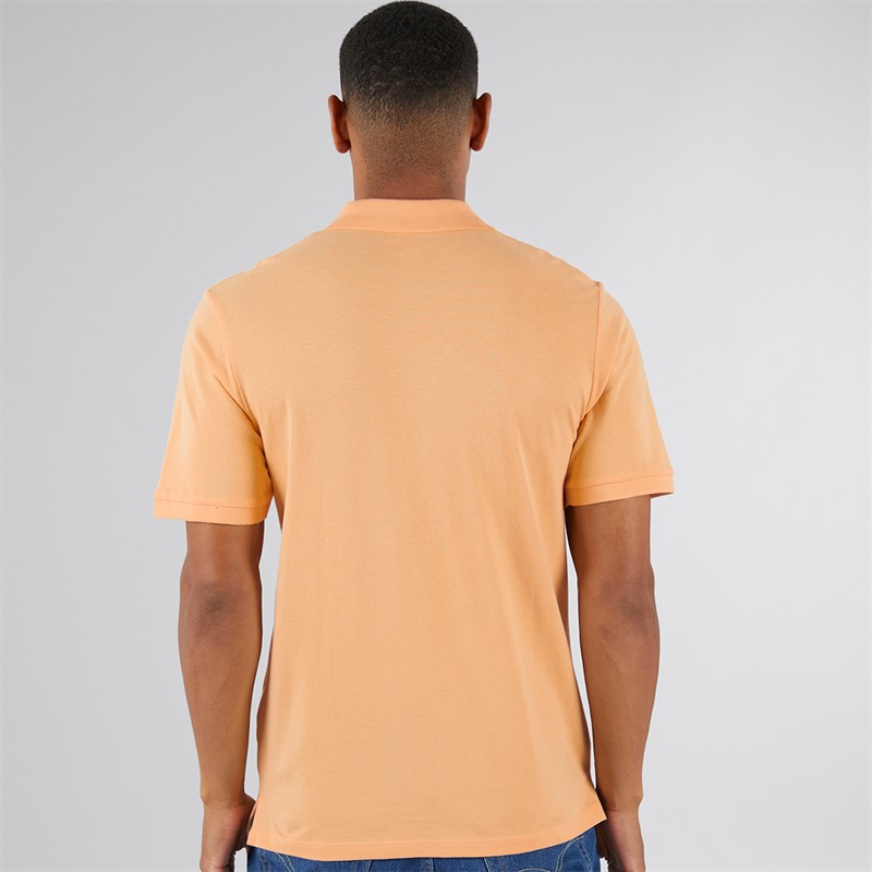 JJ REBEL Mens Flag Logo Polo Apricot Ice