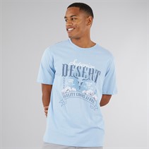 JJ REBEL Mens Garbo T-Shirt Chambray Blue