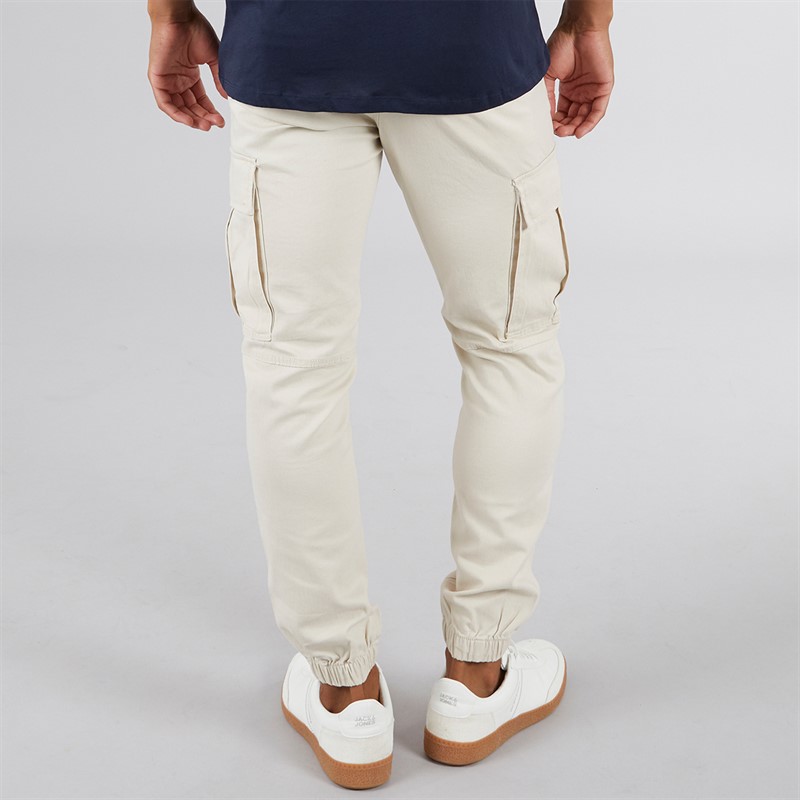 JJ REBEL Mens Michael Slim Cargos Moonbeam
