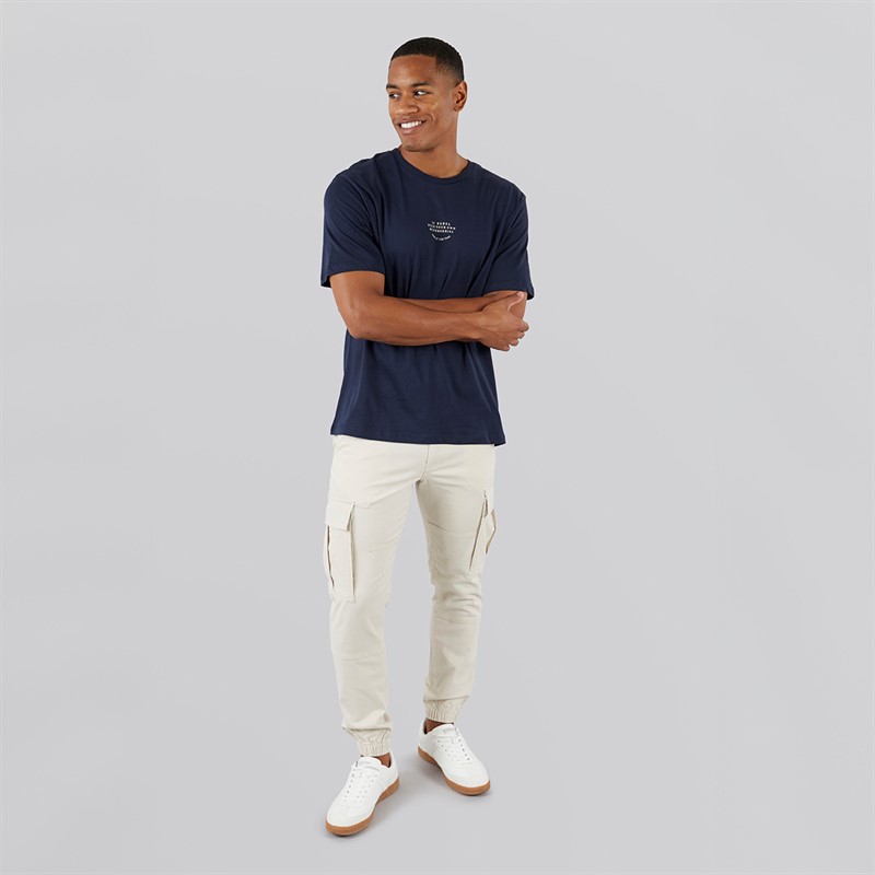 JJ REBEL Mens Michael Slim Cargos Moonbeam