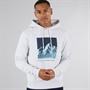 JJ REBEL Mens Raven Hoodie White Melange