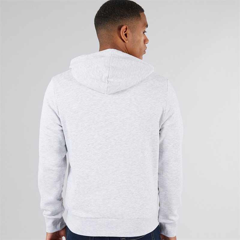JJ REBEL Mens Raven Hoodie White Melange