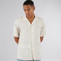 JJ REBEL Mens Bern Resort Short Sleeve Shirt Moonbeam