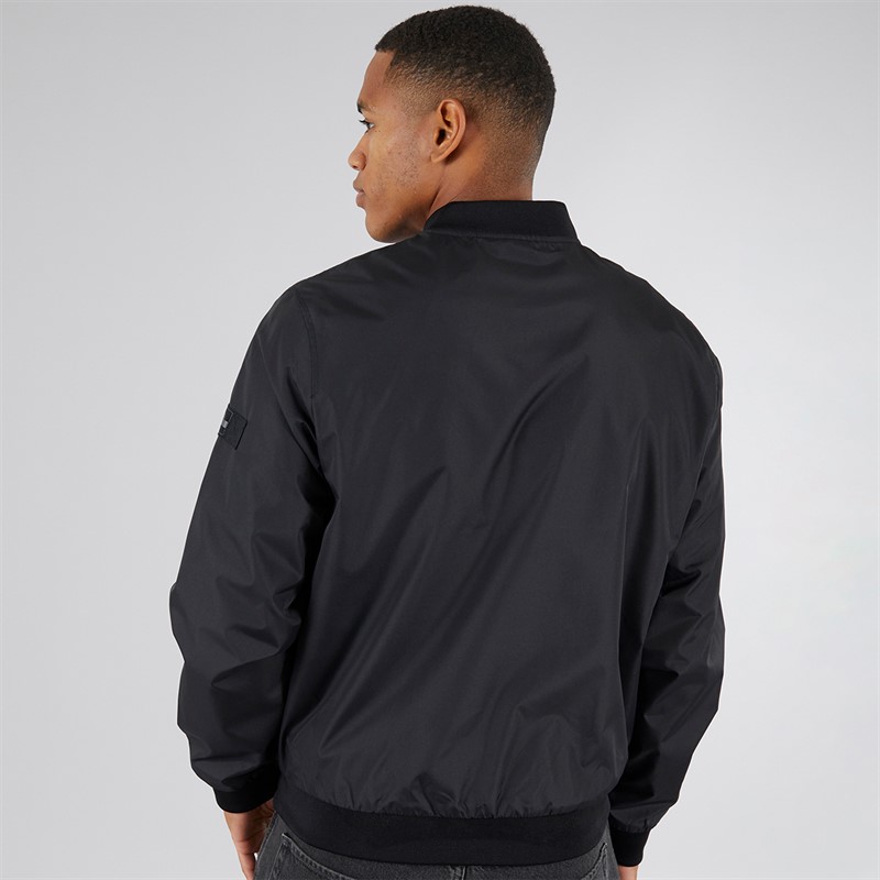 JJ REBEL Mens Montana Bomber Jacket Black