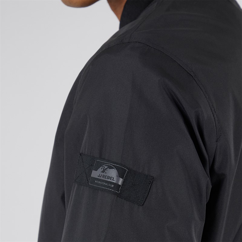 JJ REBEL Mens Montana Bomber Jacket Black