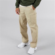 JJ REBEL Mens Carlos Loose Rebel Cargo Trousers Crockery