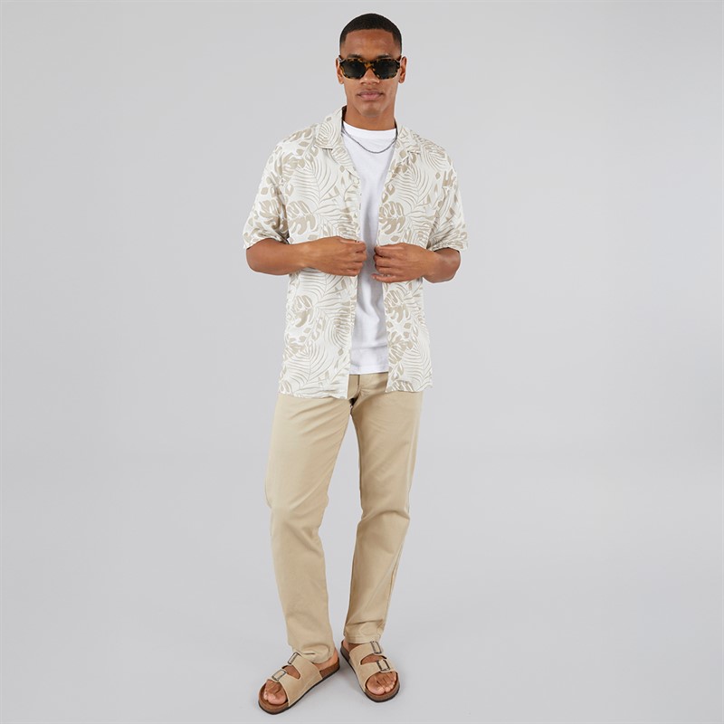 JJ REBEL Mens Kenni Sharp Chinos White Pepper