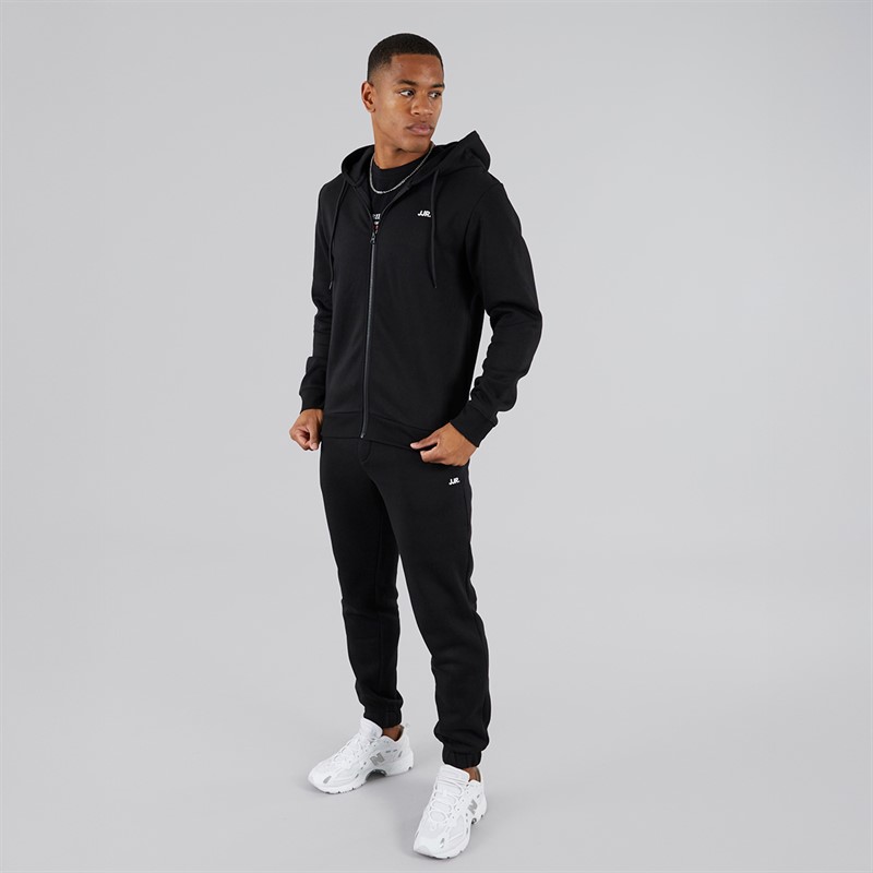 JJ REBEL Mens Gorm Rebel Logo Joggers Black