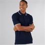 JJ REBEL Mens Zell Short Sleeve Polo Shirt Sky Captain