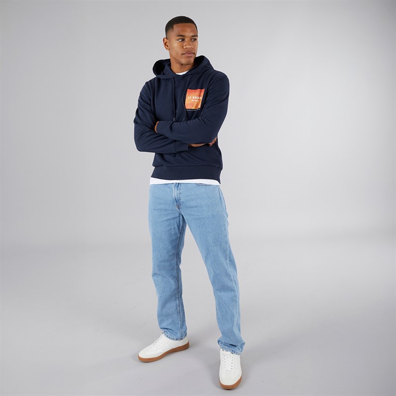 JJ REBEL Mens Raven Hoodie Sky Captain