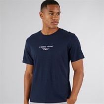 JJ REBEL Mens Print T-Shirt Sky Captain