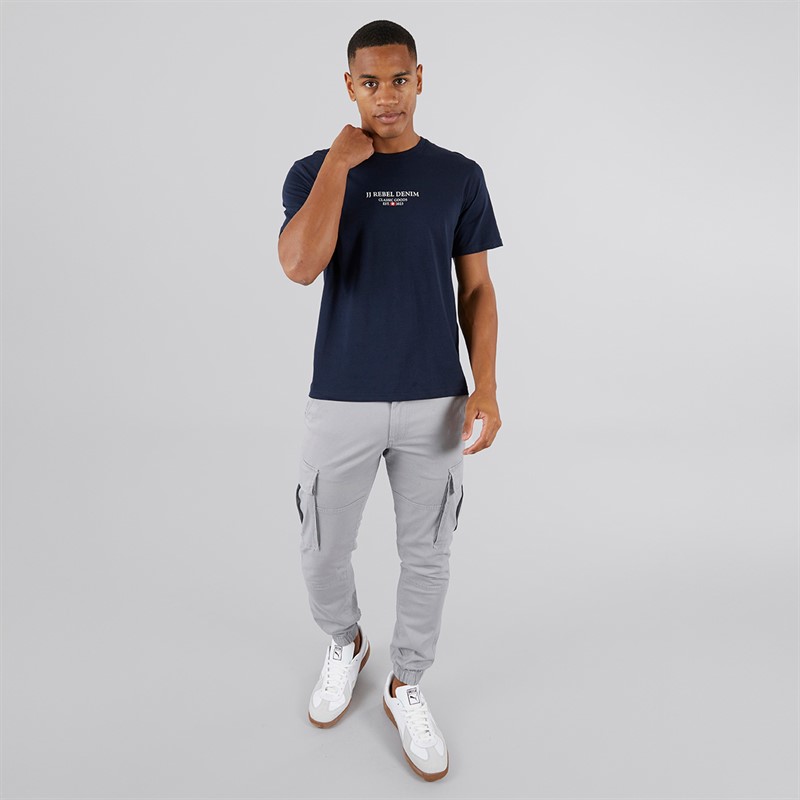 JJ REBEL Mens Print T-Shirt Sky Captain