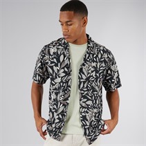 JJ REBEL Mens Bern Resort Short Sleeve Shirt Black