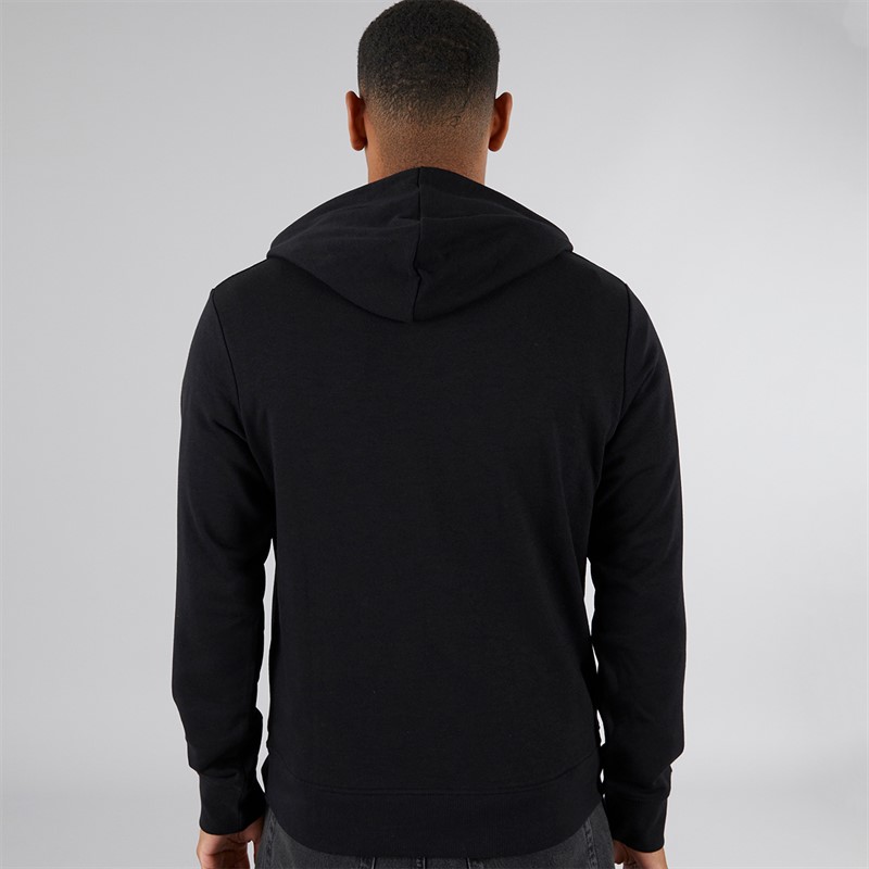JJ REBEL Mens Print Hoodie Black