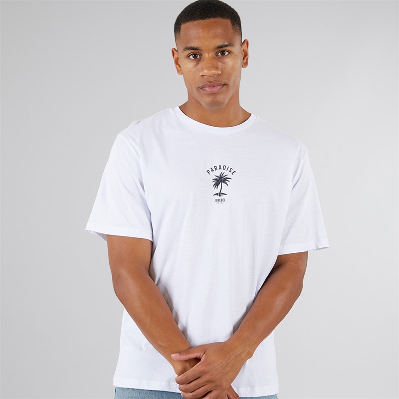 JJ REBEL Mens Garbo T-Shirt White