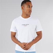 JJ REBEL Mens Print T-Shirt White