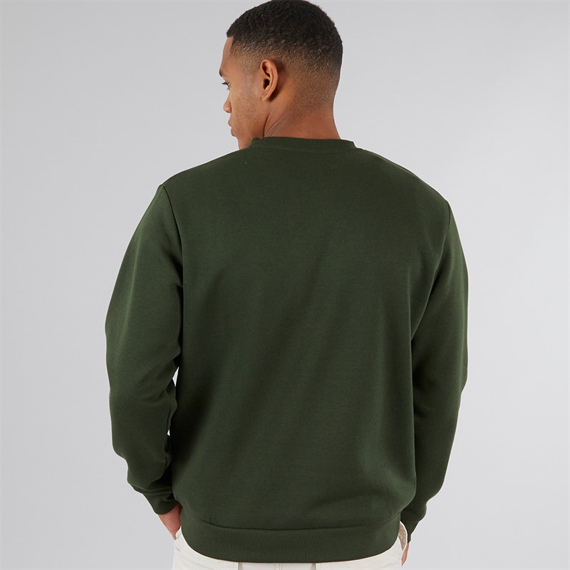 JJ REBEL Mens Rocky Logo Sweatshirt Kombu Green