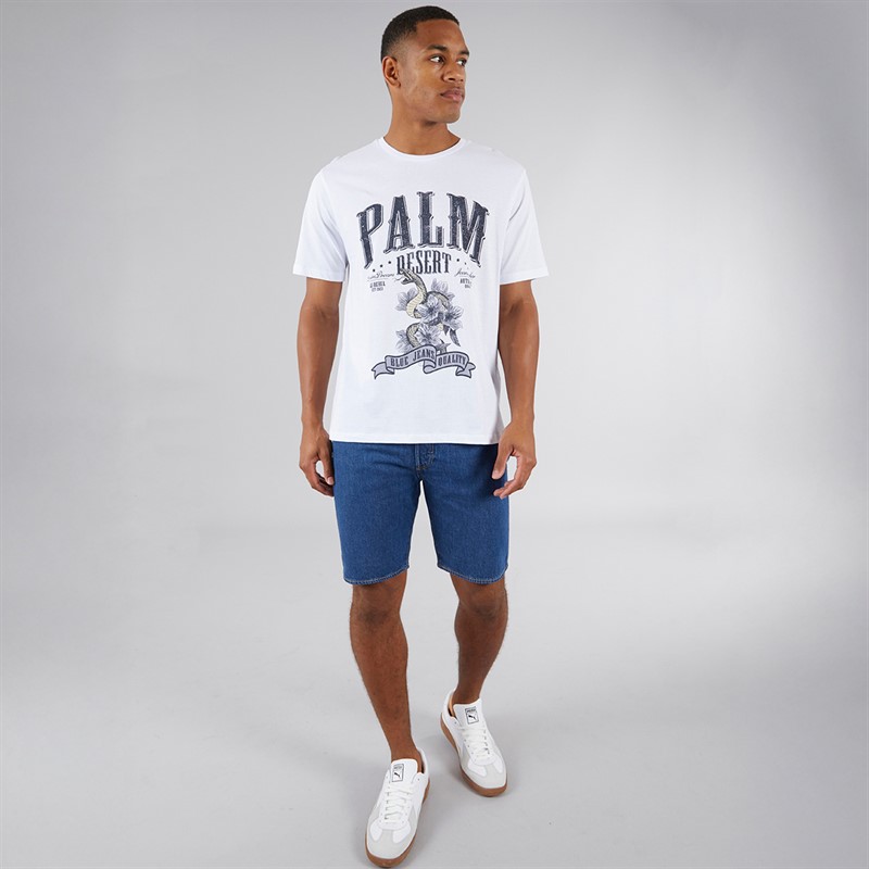 JJ REBEL Mens Garbo T-Shirt White