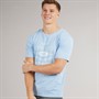 JJ REBEL Mens Vintage Rebel T-Shirt Chambray Blue