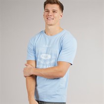 JJ REBEL Mens Vintage Rebel T-Shirt Chambray Blue