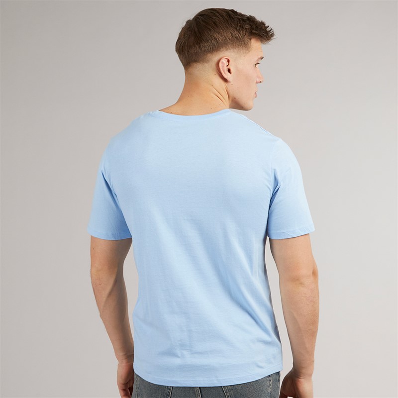 JJ REBEL Mens Vintage Rebel T-Shirt Chambray Blue