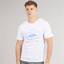 JJ REBEL Mens Vintage Rebel T-Shirt White